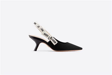 dior slingback schwarz|dior slingback technical fabric.